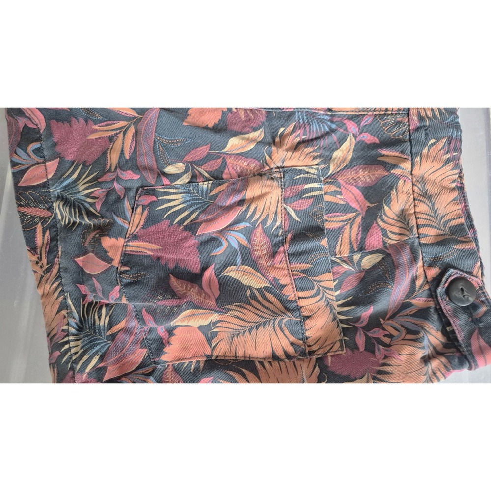 Tropical Print Cargo Hiking Shorts Utility Outdoor Travel Shorts Women - Picture 7 of 12